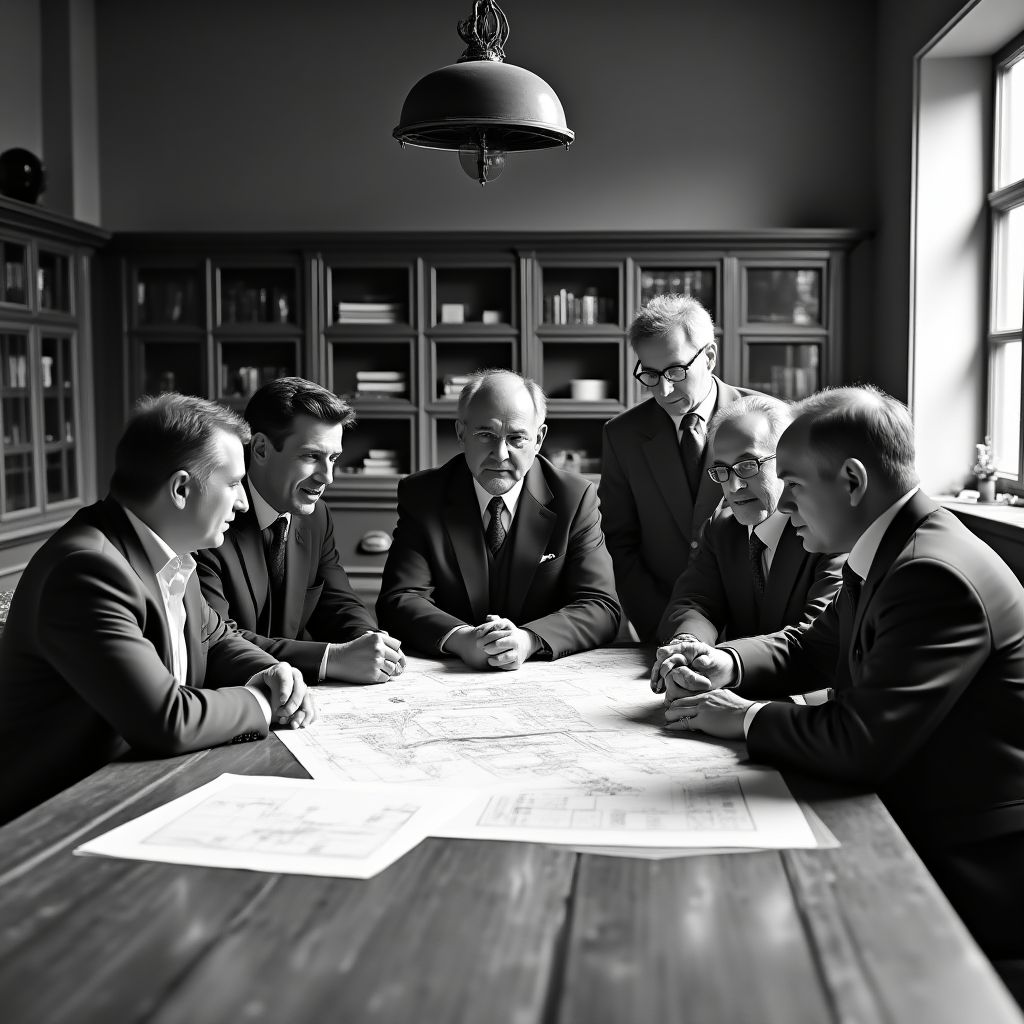 Fundadores de la consultora en una sesión de planificación estratégica.